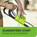 40V Cordless Lawnmower for Lawns up to 400m², 35cm Cutting Width, 40L Bag PLUS Two 40V 2Ah Batteries & One Charger, 3 Year Guarantee-G40LM35K2X, Green - Image 4