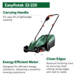 Lawnmower EasyRotak 32-220 (1200 W Motor Power, Cutting Width: 32 cm, 31-Litre Grass Box, Extra 32cm Sharp Blade, Suitable for Quick and Easy Mowing with Tidy… - Image 2