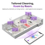 MONSGA MS1 Robot Vacuum Cleaner with Mop, 7000Pa Robotic Vacuum with Lidar Navigation, 180mins Runtime, 5 Editable Maps, APP/Remote/Voice Control, Ideal for Hard Floors and Carpets - Image 5
