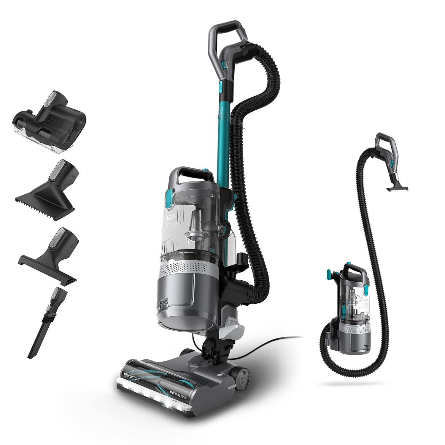 71ZcfoUh9lL._SL1500_.jpg Vax LiftOut Reach Pet-Design Corded Upright Bagless Vacuum Cleaner, Lightweight, Handheld Tool Attachments for Pet Hair, Car, Upholstery, Bed, Home cleaning, 600W, 6.4kg,… - Image 1