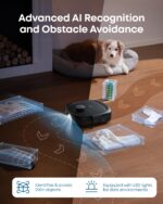 E25 Omni Robot Vacuum Cleaner with Mop, HydroJet System, 20,000 Pa Turbo Powerful Suction, Zero Tangling, Corner-to-Edge Deep Cleaning and Mop Lifting, with Auto All-In-One… - Image 7