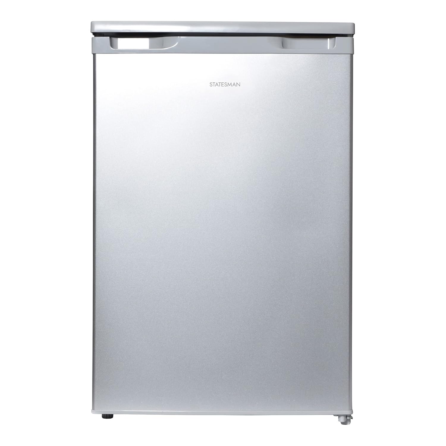71a61DCu2vL._SL1500_.jpg L255S Under Counter Larder Fridge, 55cm, 2 Adjustable Glass Shelves, Large Salad Drawer, Internal Light, Reversible Door, Adjustable Feet, Silver - Image 1