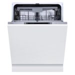 Fully Integrated Standard Dishwasher – Silver with Fixed Door Fixing Kit – D Rated