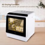 Table Top Dishwasher, Mini Countertop Dishwasher with 6 Programmes and Built-in 5 Litre Water Tank, No Connection Required, Baby Supplies, and Air Drying Function for Homes… - Image 5