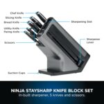 Foodi StaySharp Knife Block with Integrated Sharpener 5 Knives and Scissors (1 pair), Sharp 6-Piece Knife Set Chef, Bread, Slicing, Utility, Paring Knives & Scissors,… - Image 7