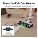 Cleaner 580W, 48KPa High Suction Hoover, up to 65 Mins Runtime, LED Screen, Rechargeable Vacuum Cleaner for Home, Floors, Carpets & Pet Hair - Image 4