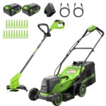 24V Cordless Lawnmower with Brushless Motor for Smaller Lawns up to 140m², 33cm Cutting Width, 30L Bag, Lawnmower with 24V 4Ah Battery & Charger, 3 Year… - Image 9