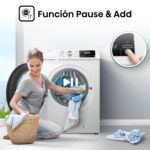 WDQA8014EVJM 60cm Freestanding 8 KG Front Load Washer Dryer – 1400 RPM – Pure Steam – PureJet – Pause and Add – Inverter Motor – White - Image 6