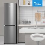 Midea MDRB379FGD02 273L 60/40 Freestanding Fridge Freezer, 173L Fridge, 100L Freezer, Frost Free, Fast Cool & Fast Freeze Mode, 54.7W x 63.2D x 180H cm, Stainless Steel - Image 9