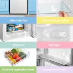 RCB169WH2(E) 70/30 Freestanding Fridge Freezer, 150 cm Height, 174 L Capacity with 59L 4-Star Freezer, Low Frost, Adjustable Thermostat, LED Light, Low Noise, White - Image 6