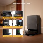 roborock Qrevo S5V Robot Vacuum Cleaner with Mop, FlexiArm Edge Mopping, 12,000Pa Suction, Dual Zero-Tangle System, Smart Obstacle Avoidance, 10mm Mop Lifting, All-in-One Dock,… - Image 3