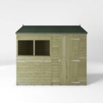 WALTONS 8 x 6 Overlap Storage Shed | Reverse Apex Roof | 7mm Overlap Cladding - Image 6