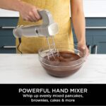 3-in-1 Hand Blender, Hand Mixer & Chopper with Gradual Start, 2 Blending and 5 Mixing Speeds to Chop, Mix, Knead, Blend and more, Dishwasher Safe Parts, 850W, Stone… - Image 5
