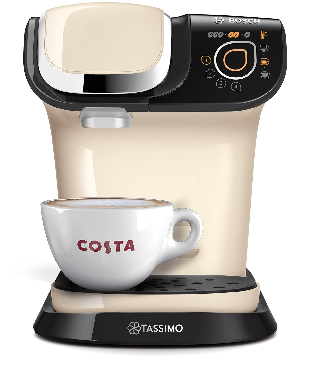 71edQl3k8L._SL1500_.jpg Tassimo by Bosch My Way 2 TAS6507GB Coffee Machine, 1500 Watt, 1.3 Litre – Cream - Image 1