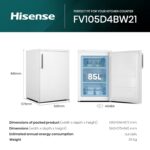 FV105D4BW21 56cm Under Counter Freezer  82 litre - Image 2