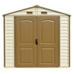 StoreAll 8 x 6 (4.12 m2) Plastic Garden Storage Shed with 1 Fixed Window & Metal Foundation Kit, Strong Metal Roof Structure Fire Retardant and Maintenance-Free Storage… - Image 4