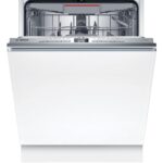 SMV4ECX23G Series 4, Fully Integrated Dishwasher 60cm, Smart Start, Extremely Quiet, Glass Care, Efficient Dry, InfoLight Floor Indicator, Rackmatic Adjustable Basket,…