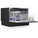 Table top dishwasher, 6 place settings and 6 programmes – Black – DH85 - Image 9