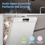 with 13 Place Settings, New Upgraded Full Size Dishwasher 60cm Width, CDWPF1301PWD-UK, Auto Door Open Drying, Quick Wash, Hygiene Wash, Delay… - Image 9