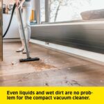 Kärcher Wet and Dry Vacuum Cleaner WD 2 Plus, blowing function, power: 1000w, incl. cartridge filter, floor and crevice nozzle, Yellow, plastic container: 12 l, suction hose: 1.8 m - Image 5