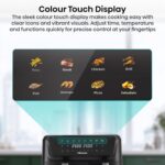 11L Dual Zone Air Fryer – 2700W Energy-Saving Colour Touch Display Cooker with 8 Cooking Functions – Fries, Steak, Chicken, Grill, Fish, Shrimps, Pizza, Dehydrate, Black - Image 9