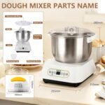 7L Stainless Steel Dough Mixer, Electric Stand Mixer with Thermostatic Fermentation, Intelligent Timer & Automatic Kneading, Dough Maker with Split Design and Scale Scraper for… - Image 8