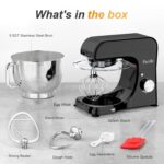 Facelle Stand Mixer, 1500W Electric Kitchen Mixer, 10 Speeds Food Mixer with Pulse, Attachments include 5.5L Stainless Steel Bowl, Dishwasher Dough Hook, Whisk, and Beater for… - Image 9
