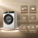 3S Series WD3S8043BW3 Wifi Connected 8Kg / 5Kg Washer Dryer with 1400 rpm – White – A/D Rated - Image 3