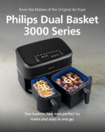 Airfryer 3000 Series Dual Basket – 2 Drawer Air Fryer, 3L + 6L Capacity, RapidAir Plus Technology, 13 Ways to Cook, 90% Less Fat, Easy to Clean, Digital Touchscreen,… - Image 3