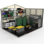 WoodBridge II PLUS 10.5 x 8 (8.02 m2) Plastic Garden Shed with Metal Foundation Kit and 2 Fixed Window, Strong Metal Roof Structure and Maintenance-Free Storage Shed,… - Image 4