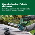 Shear & Hedge Trimmer – AdvancedShear 18V-10 (1 x 2.0 Ah, 18 Volt System, cuts up to 85 m² per Battery Charge, with Shrub and Grass Shear Blades) - Image 4