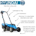 1300W Electric Lawn Mower – 33cm Lightweight Corded Lawnmower, 30L Grass Box, Foldable Handle, 3 Cutting Heights, Ideal for Small Gardens – 3 Year Warranty - Image 2