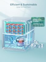 Table Top Mini Freezer 32L, Small Freezer with 7 - Image 4