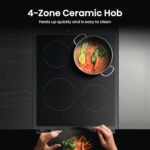 HDCEC5C10B Freestanding Ceramic Electric Cooker with Double Oven 69/43 Litres – Black, A Rated Double Oven [Energy Class A] - Image 10