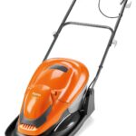 EasiGlide 330 V Hover Collect Lawn Mower – 1700 W Motor, 33 cm Cutting Width, 20 Litre Grass Box, Folds Flat, 10 m Cable Length, Orange and Grey