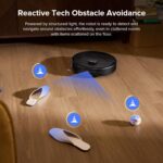 roborock Qrevo Series Robot Vacuum Cleaner with Mop, 10,000Pa Suction, Upgraded from Qrevo S, Dual Anti-Tangle Brushes, Smart Obstacle Avoidance, Auto Mop Washing&Drying,… - Image 5
