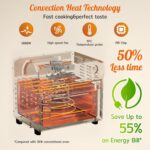 24L Air Fryer Oven With Rotisserie Large XXL Digital Knob 1800W 10 in 1 airfryer Countertop Convection Mini Toaster Oven electric and grill, Stainless steel inner,… - Image 3