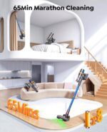 Cleaner, 600W 50KPA Stick Vacuum with Touch Screen, Up to 65 Mins Runtime, Powerful Vacuum with Rechargeable Wall Mount, Lightweight Vacuums for Hardwood Floor… - Image 8