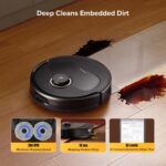roborock Qrevo S5V Robot Vacuum Cleaner with Mop, FlexiArm Edge Mopping, 12,000Pa Suction, Dual Zero-Tangle System, Smart Obstacle Avoidance, 10mm Mop Lifting, All-in-One Dock,… - Image 6