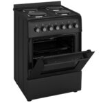 Cooker – Electric Cooker, 4 Hotplates, 62L Electric Oven, Smart Cooking Controls & Programs, 60cm Width, Freestanding Design, Matte Black, Perfect For Family Homes – C01FS60E17 - Image 6