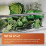 Hotpoint Freestanding 128L Under Counter Larder Fridge With Low Frost Reduced Ice Build Up | Fresh Zone Organised Storage | LED Light | Adjustable Shelves | Compact 84x54x59 cm Fit - Image 4