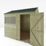 WALTONS 8 x 6 Overlap Storage Shed | Reverse Apex Roof | 7mm Overlap Cladding - Image 5