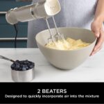 3-in-1 Hand Blender, Hand Mixer & Chopper with Gradual Start, 2 Blending and 5 Mixing Speeds to Chop, Mix, Knead, Blend and more, Dishwasher Safe Parts, 850W, Stone… - Image 9