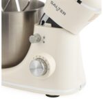 Salter Retro Cream Stand Mixer – 5L Electric Food Kitchen Mixer, Stainless Steel Removable Mixing Bowl, Accessories Included, Dough Hook, Wire Whisk, Beater, 8 Speed Settings &… - Image 9