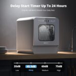 2025 NEW Upgraded Portable Dishwasher No Plumbing Table Top Dishwasher with 5L Tank, 9 Programs, 37 * 50cm Ultra-Narrow & Deep Design, 1-24H Delay Start & 360° Dual… - Image 7