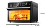 30L Air Fryer Oven, 18 in 1 Presets Dual-Cook Function Air Fryer, 360°Hot Air Circulation Technology/Digital Knob/LED Touch Panel/Timer & Temperature Control, Oil-Less Cooking,… - Image 8