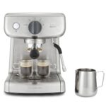 Barista Slimline Espresso Machine | Integrated Milk Frother | Compact Coffee Maker for CappuccinosLattes & More | 15 Bar Pump | Silver [VCF185] - Image 8