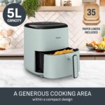 Easy Fry Max Air Fryer, 5 L Capacity, 6 portions, Healthy frying, Saves Time and Energy, Digital Control Panel, 10 Auto Cooking Programs, Pop Eucalyptus – EY2454G0 - Image 7