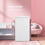 RCD93WH2UKRT(E) Under Counter Fridge Only, 93L Retro Freestanding Fridge with Chiller Box, Adjustable Thermostats, LED light, White - Image 5