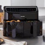 EK4548 Dual Air Fryer – Double Drawer, 2 XL Non-Stick Cooking Trays, Sync & Match Cook Function, Independent Cooking, 8.2L, Sensor Touch Display, 12 Presets, Oil Free,… - Image 8